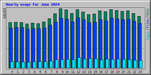 Hourly usage for June 2024