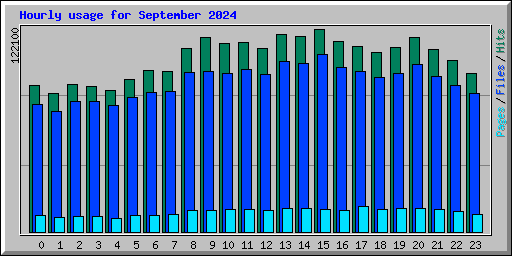 Hourly usage for September 2024
