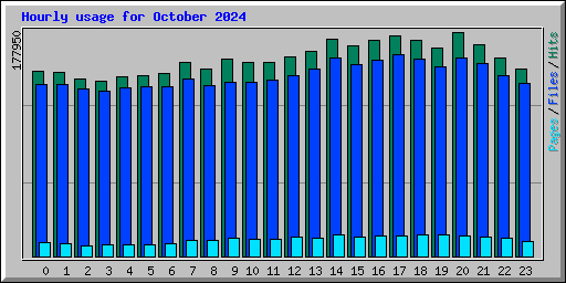 Hourly usage for October 2024