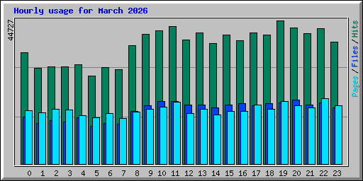 Hourly usage for March 2026