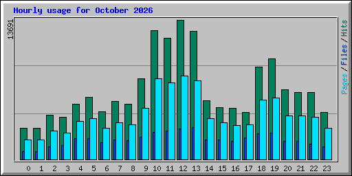 Hourly usage for October 2026